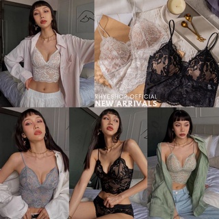 4 Colors🌈LACE PADDED CAMISOLE🍓🍒บราลูกไม้โชว์หลัง ใส่ได้3แบบ