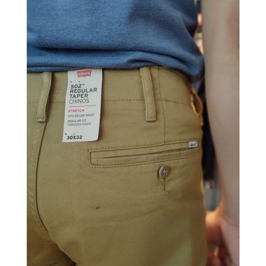 Levis Levi& 39;s 502 ผ้าเรียวธรรมดา