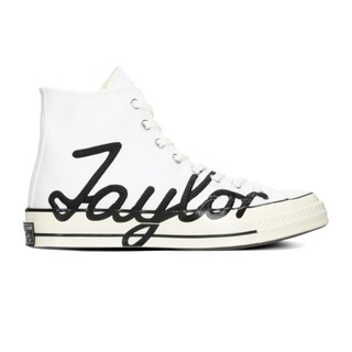 Converse รองเท้าผ้าใบ Chuck 70 Signature Hi | White/Egret/Black ( 167696CU0WB )