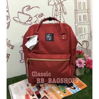 กระเป๋า ANELLO POLYESTER CANVAS RUCKSACK (Dark orange)