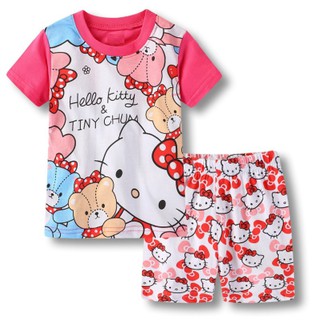 ชุดนอนลาย Hello Kitty น่ารักสำหรับเด็ก ASD367