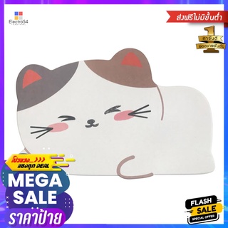 พรมหินเช็ดเท้า HOME LIVING STYLE CAT 39X60 ซม. สีขาวDIATOMITE BATH MAT HOME LIVING STYLE CAT 39X60CM WHITE