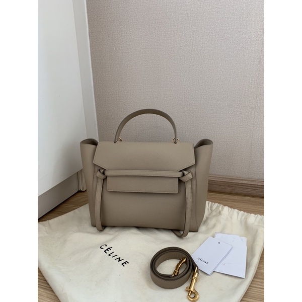 Celine Belt Bag Mini  สี Light taupe