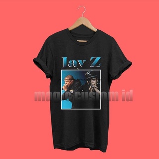 คอลูกเรือJay Z Rap Music Movie 90S เสื้อยืด สไตล์วินเทจย้อนยุค Mc 58S-5XL