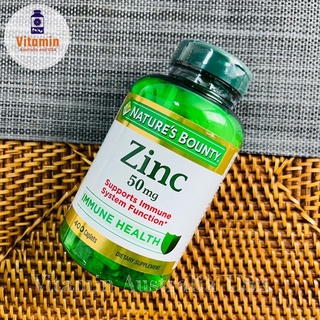 Zinc 50mg Natures Bounty ซิงค์50mg ขนาด 400 เม็ด นำเข้าจากอเมริกา