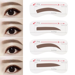 10 style/set Eyebrow Card Stencil Grooming Shaper Template Makeup Tools Stickers eyebrow shaper cosmetic tool