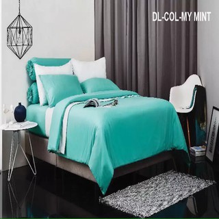 ชุดเครื่องนอนสีพื้น รหัส DL-COL- MY MINT ไม่รวมผ้านวม 5 ชิ้น