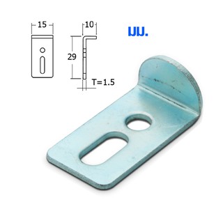 เหล็กฉาก ฉากล็อคลิ้นชัก 10x15x1.5 มม. เหล็กต่อไม้ เหล็กยึดไม้ เหล็กต่อชั้นวางของ เหล็กต่อ ตู้ โต๊ะ เก้าอี้ เหล็ก S156 FT
