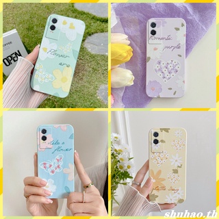 เคส VIVO ภาพวาดสีน้ำมัน ผีเสื้อ Y76 Y15S Y15A เคสซิลิโคนนิ่ม สไตล์เกาหลี สําหรับ เคสโทรศัพท์ซิลิโคนทาสี