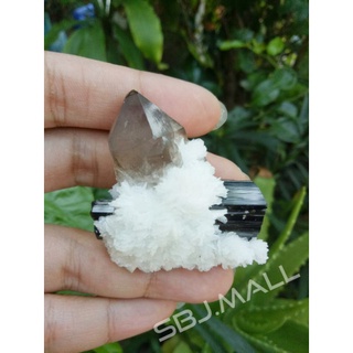 💎Smoky Quartz &amp; Tourmaline💎สโม้กกี้ควอตซ์ กับ ทัวมารีน
พลอยแท้เกิดขึ้นตามธรรมชาติ item หายากสำหรับนักสะสม