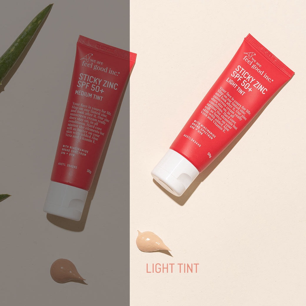 We Are Feel Good Inc. Sticky Zinc Sunscreen SPF50 (Light Tint) สติ๊กกี้ ...