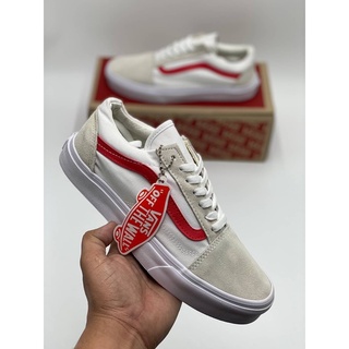 รองเท้าVans Old Skool สีขาว รองเท้าแวนโอสคู รองเท้าแฟชั่นมาใหม่ล่าสุดHOT🔥ใส่ได้ทั้งผู้ชาย/ผู้หญิง ✅Size37-44eu แถมกล่อง📦