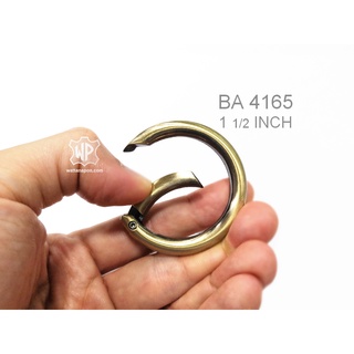 BA 4165 ตะขอกลม ห่วงสปริง ขนาด1.50นิ้ว 1ชิ้น Gate Spring O-Ring 1 piece