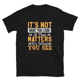 พร้อมส่ง เสื้อยืดแขนสั้น คอกลม ผ้าฝ้าย 100% พิมพ์ลาย ItS Not What You Look At That Matters หลากสี แฟชั่นฤดูร้อน สําหรับ