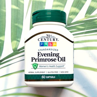 Evening Primrose Oil น้ำมันอีฟนิ่งพริมโรส 500 mg 60 Softgels (21st Century) Womens Health Support