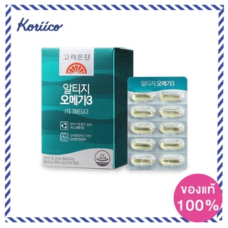 Korea Eundan RTG Omega 3 (60 Tablets) น้ำมันปลา อาร์ทีจี โอเมก้า 3 จากโคเรียอึนดัน KORIICO