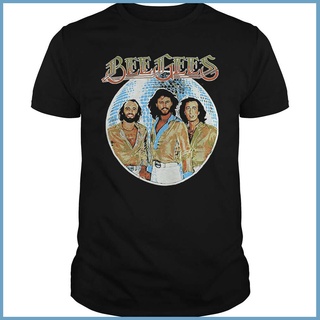 tshirtเสื้อยืดคอกลมฤดูร้อนเสื้อยืดแขนสั้น พิมพ์ลาย Bee Gees Disco Ball สีดํา สําหรับผู้ชาย และผู้หญิง ไซซ์ S - 234Xl He6