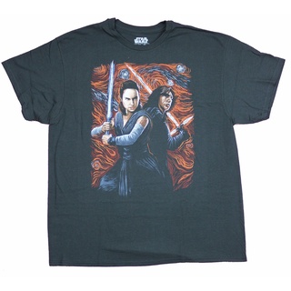 [COD]ขายดี เสื้อยืดลําลอง แขนสั้น พิมพ์ลาย Starry Night Rey and Kylo Image CDkjce14PEjffd65 สไตล์คลาสสิก สําหรับผู้ชาย