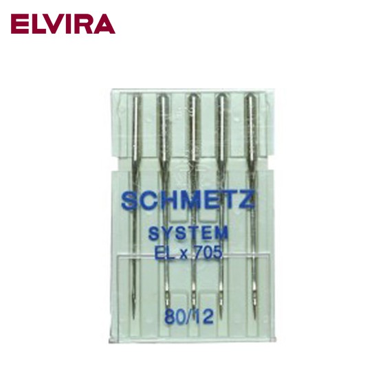 [พร้อมส่ง] SCHMETZ เข็ม เข็มจักร OVER LOCK NO. 80 หมาะสำหรับจักรแซกริมผ้าหรือจักรโพ้งริมผ้า (11-8101-6015) ELVIRA
