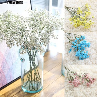 ‴ 1 Gypsophila Gypsophila พลาสติกประดิษฐ์ดอกไม้ Romantic Wedding Party ตกแต่งบ้าน