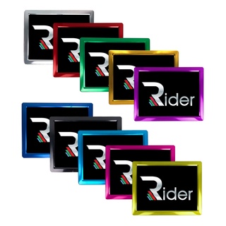 The Rider กรอบป้ายทะเบียน ที่ครอบทะเบียน  รถมอเตอร์ไซค์ ทำจากอลูมิเนียม มี 10 สีให้เลือก กรอบป้ายทะเบียน