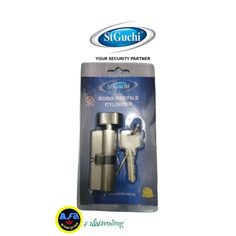 ! กระบอกโปรไฟล์ ST Guchi Euro - Thumb Turn & Single Key 70mm