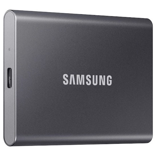 Samsung SSD T7 Portable 1TB (Gray) ฮาร์ดดิสก์ เอสเอสดีพกพา (MU-PC1T0T/WW)