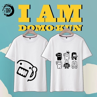 ผ้าฝ้ายแท้เสื้อยืดแขนสั้นลําลอง คอกลม ผ้าฝ้าย ลายการ์ตูนอนิเมะ Tama-kun Merchandise domo แฟชั่นฤดูร้อน สําหรับผู้ชาย และ