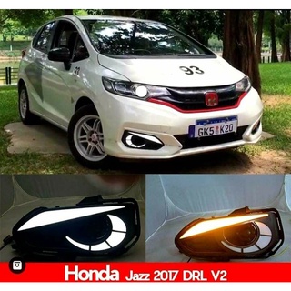 ครอบไฟตัดหมอก DRL Honda Jazz 2017 GK