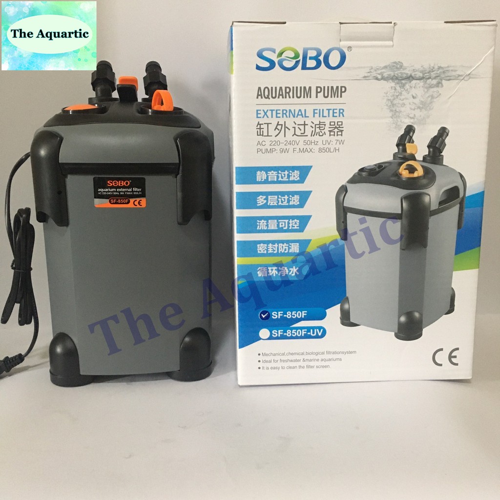 กรองนอก SF-850F  9w F.max : 850 L/H สำหรับตู้ 24-30 นิ้ว