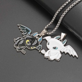 &lt; Available &gt; จี้ตุ๊กตาฟิกเกอร์อนิเมะ How To Train Your Dragon Fury Toothless Nacklace ของเล่นสําหรับเด็ก และผู้ใหญ่