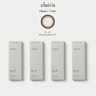 Clairis 1Day (เซ็ต 4 กล่อง 20 คู่) สี Enhancing Brown รุ่น CL-01 ENHANCING คอนแทคเลนส์รายวันคลาร์ไอริส