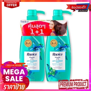 รีจอยส์ 3อิน1 ดูโอ แชมพู 410 มล. x 1+1 ขวดRejoice 3IN1 Duo Pack Shampoo 410 ml x 1+1 Pcs