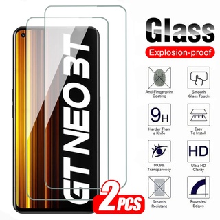 ฟิล์มกระจกนิรภัยกันรอยหน้าจอ 9H สําหรับ Realme GT Neo 2 2T 3 3T GT2 Pro Neo3 Neo2T Neo3T Realme 8 9i 8i 9 Pro Plus 4G 5G 2 ชิ้น