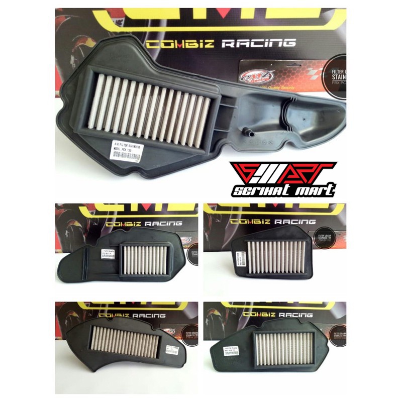 STAINLESS AIR FILTER NMAX / AEROX / PCX 150 / VARIO 150 / AIR FILTER HONDA VARIO 160 SCOOPY BEAT ESP