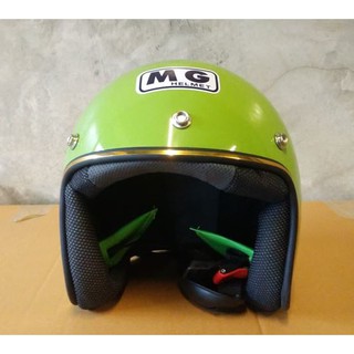 หมวกกันน็อคเด็ก MG วินเทจ สีเขียว size  , m  56-58cm