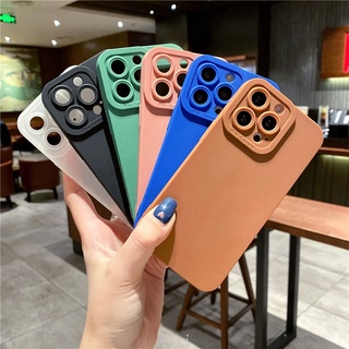 เคสนิ่มคลุมกล้อง สำหรับ iPhone 14 pro max| 14 pro|14 plus |14|13 pro max|13 pro|13 เคสนิ่มหลากสีคลุมป้องกันเลนส์กล้อง