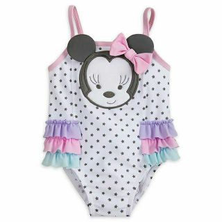 ชุดว่ายน้ำ มินนี้ Disney Store  Minnie Mouse Swimsuit for Baby