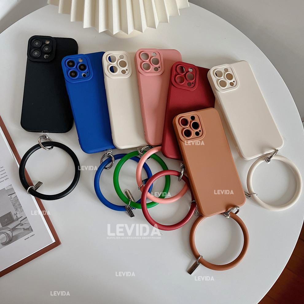 Softcase Procamera Silicon Matte Case สร้อยข้อมือสายสี Lanyard Samsung M53 Samsung A02 Samsung A03 S