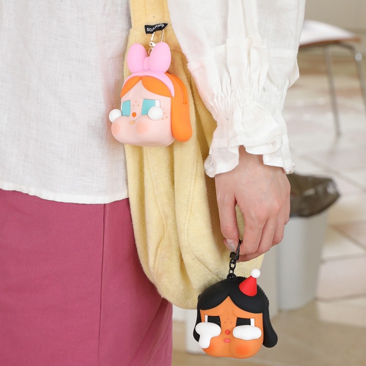 พรอมสง POPMART Crybaby Crying Parade Silicone Earphone Bag Good Girl bunterngstore