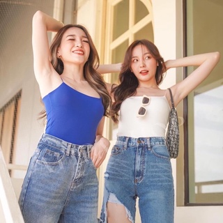 Tuktaclothing Kinnie top เสื้อสายเดี่ยว สายสปาเก็ตตี้ ผ้าหนา2ชั้น ยืดตามตัว ใส่สบาย กระชับ ทรงสวย ไม่ย้วยน้าา