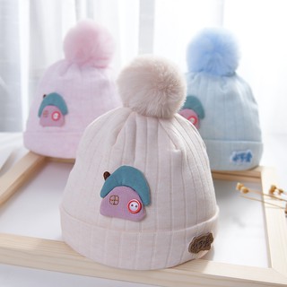 หมวกเด็กแรกเกิด 0-3 เดือนหมวกเด็กแรกเกิดผ้าฝ้ายแท้ 2 ฤดูใบไม้ผลิฤดูใบไม้ร่วงและฤดูหนาวหมวกเด็กแบบหนาเกาหลี 1