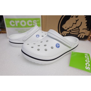 SC 👠✨😊 Crocs band white/สีขาว ใส่ได้ทุกโอกาส เข้าได้ทุกชุด ง่ายๆเรียบๆ สะอาดตา..