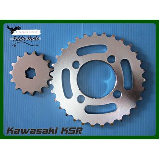 KAWASAKI KSR110 (15T) FRONT ​&amp; (31T) REAR SPROCKET  // ชุดสเตอร์หน้า 15ฟัน &amp; หลัง 31ฟัน KAWASAKI KSR-110 งานคุณภาพ