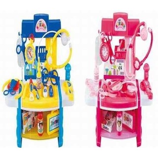 fujitoys.shop 8109B-1 ของเล่นชุดหมอ หมอจำลอง หมอของเล่น สีฟ้า กล่องละ