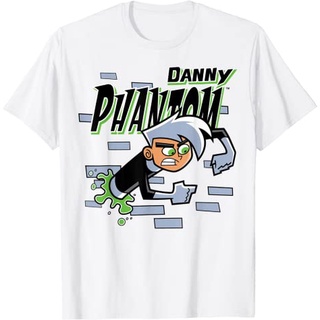 เสื้อยืดผ้าฝ้ายพรีเมี่ยม เสื้อยืด ลาย Danny Phantom Coming Through Brick