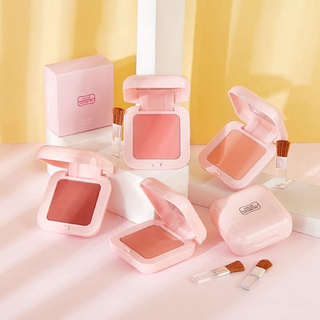 มินิเมคอัพบลัชแป้งเดี่ยวสี Matte น่ารักติดทนนาน Smooth Stay Portable for Girls