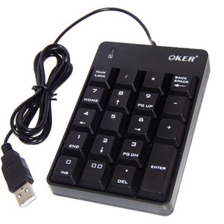 OKer Keyboard รุ่น SK-051 คีย์บอร์ด แป้นตัวเลข Numberic Super Slim Mini Keypad