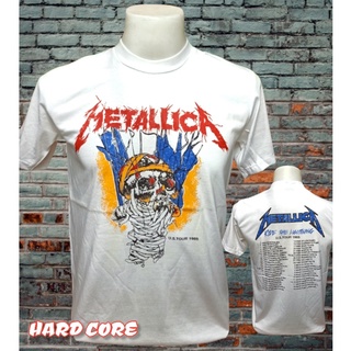 เสื้อวง METALLICA วงร็อค ไม่มีตะเข็บข้าง คอฟิต ป้ายUSA เสื้อผู้ชาย เสื้อวินเทจ เสื้อทัวร์ วงดนตรีร็อคต่างประเทศ