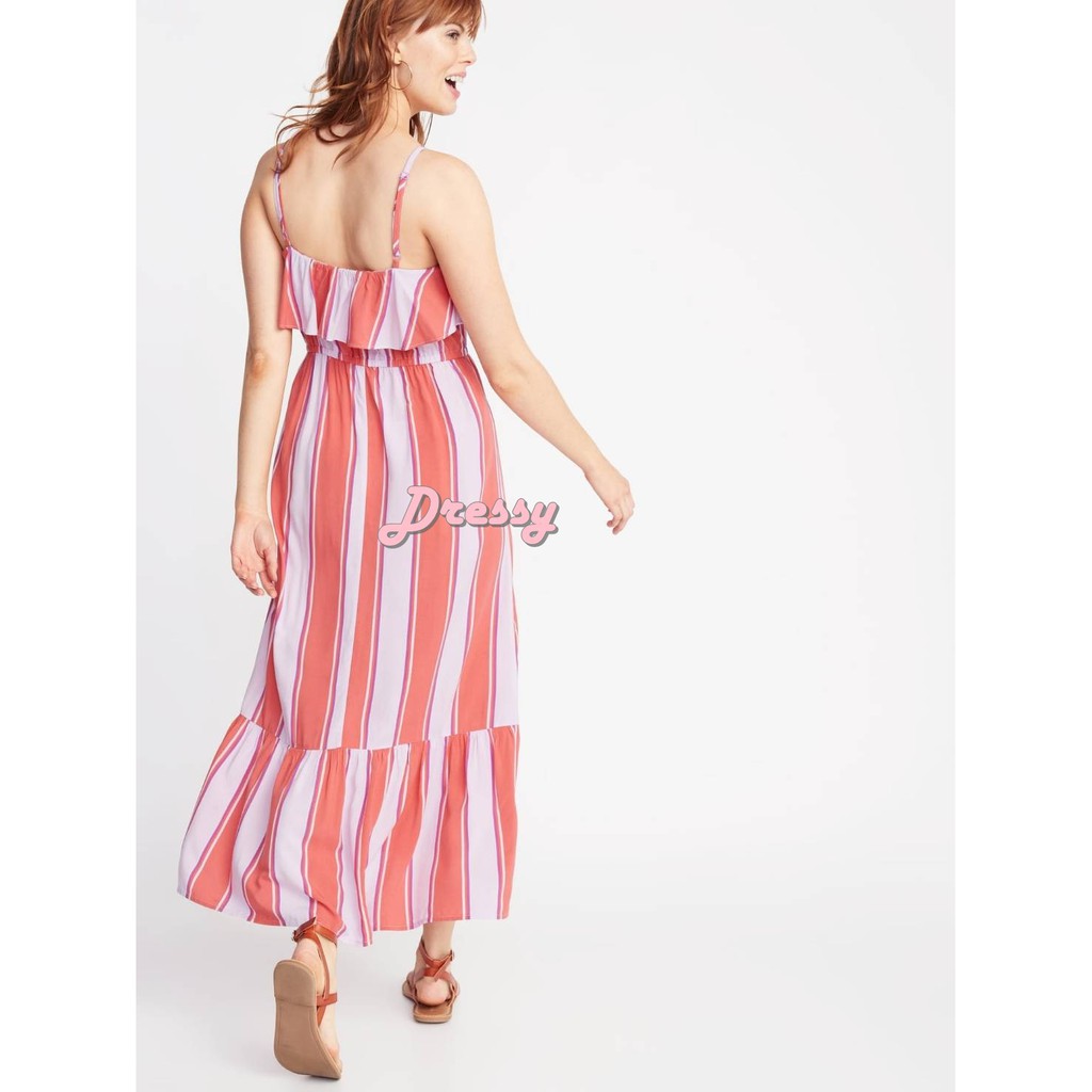 Old Navy Ruffle-Tiered Waist-Defined Maxi - minkdressy - ThaiPick